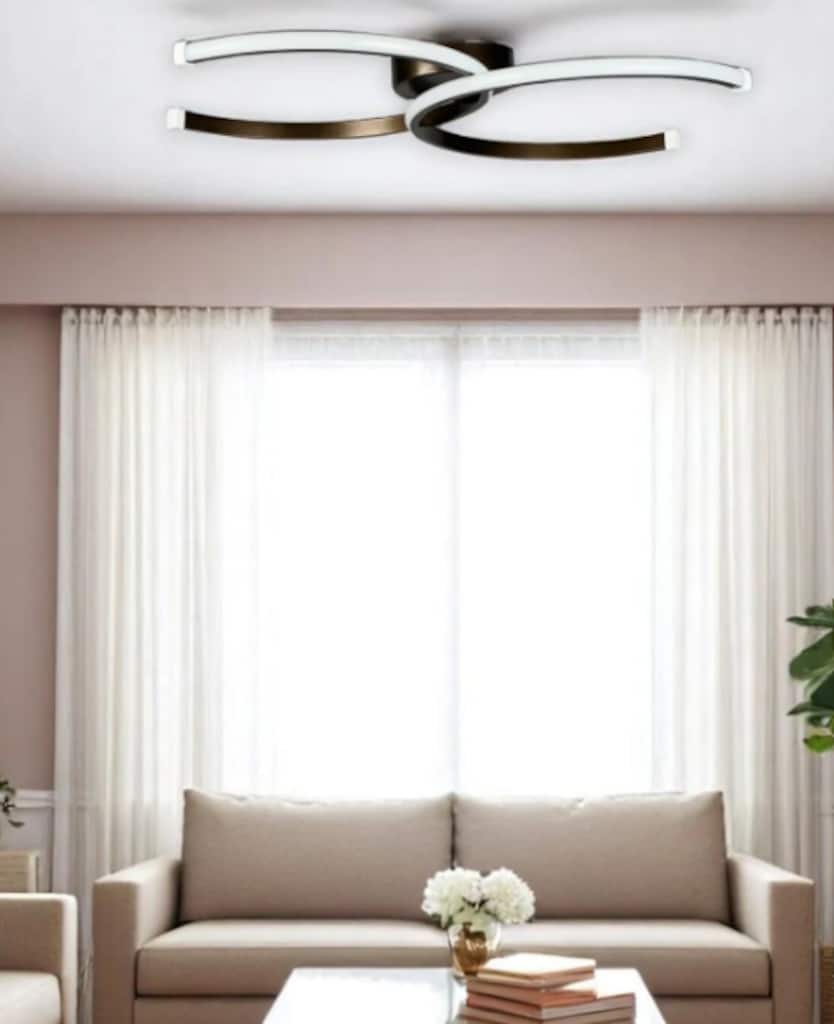 LED AVİZE,2Lİ LED AVİZE,BRONZ AVİZE,BEYAZ IŞIK AVİZE,LEDLİ İKİLİ AVİZE - 2