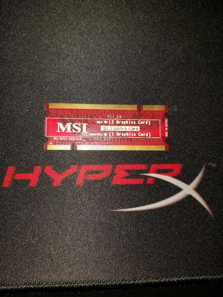 MSI MS-4057 Dual Video Card SLI PCI_E8/non-SLI PCI_E16 Switch Card/Ums - 9