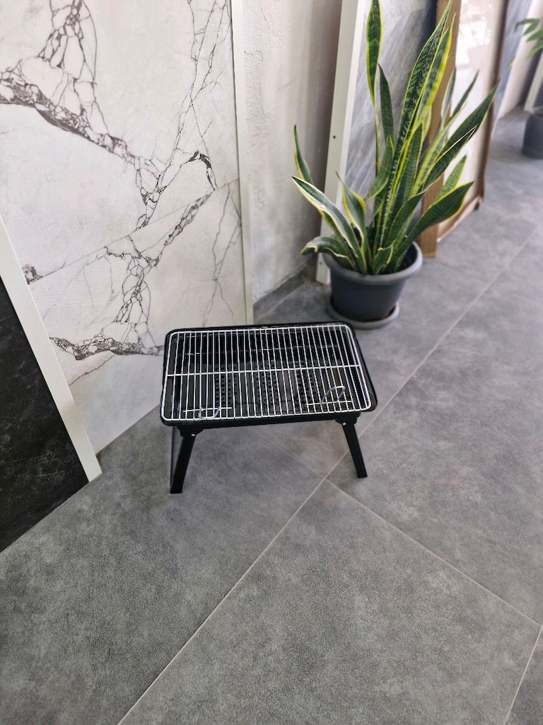 AÇAN BARB 7 MANGAL KATLANIR AYAKLI – TAŞINABİLİR KÖMÜR MANGALI
