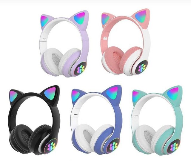 LED IŞIKLI KEDİ KULAKLIK
