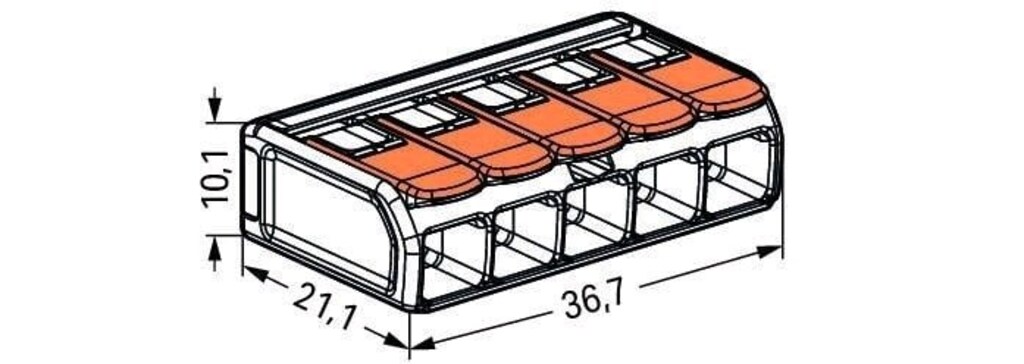 Elektrik tesisatlarında güvenli bağlantı sağlamak için kullanılan Wago - 7