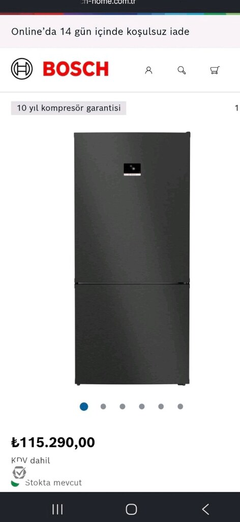SIFIR GARANTİLİ GENİŞ BOSCH BUZDOLABI - 2