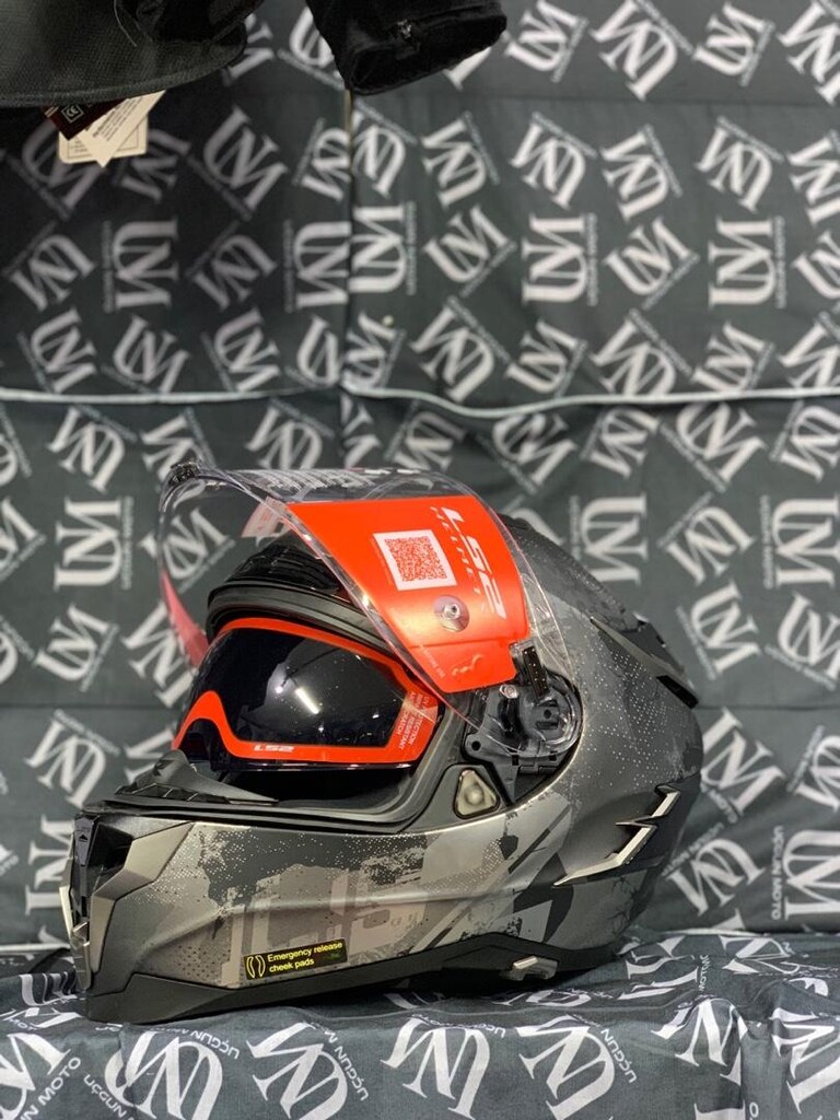 NAKİTE ÖZEL PROFESYONEL LS2 CHALLENGER KASK SIFIR KAPALI KUTU - 4