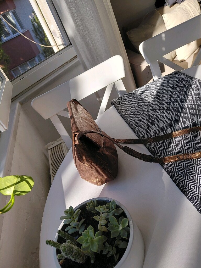mango marka kol çantası kafe renli deri - 3