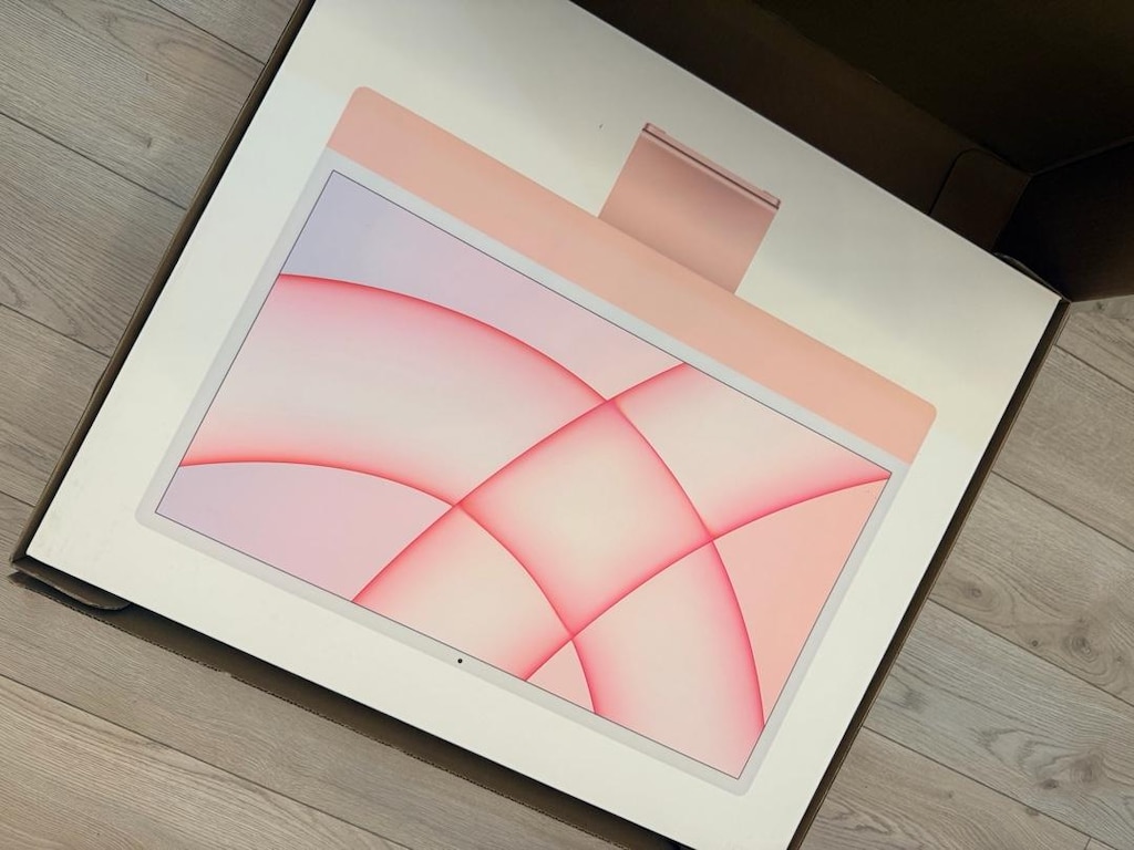 Apple iMac 24” M1 8GB 256GB Pembe – Kutulu, Tertemiz - 12