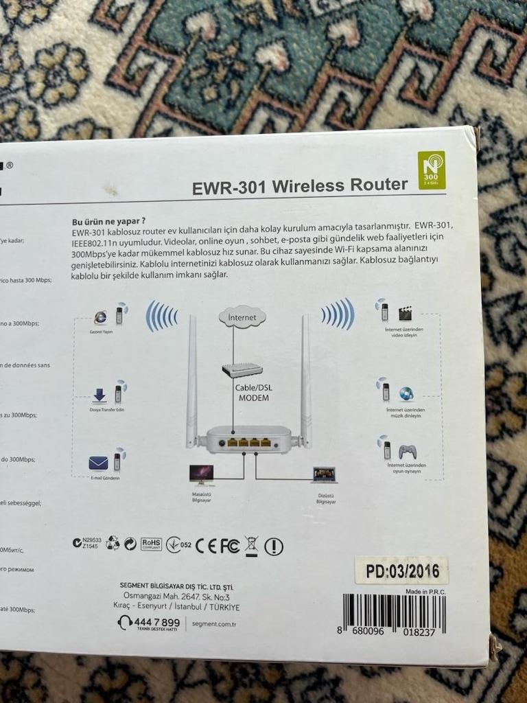 Everest EWR-301 300 Mbps Kablosuz Router - 4