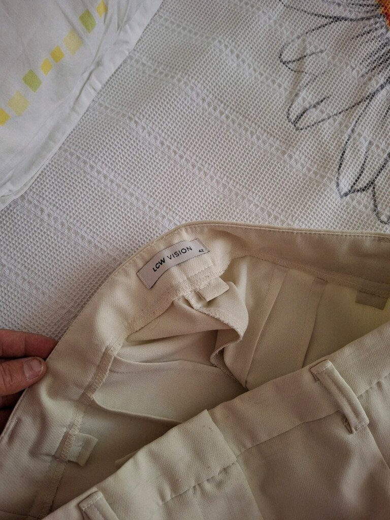 bej kumaş pantolon 42 - 5
