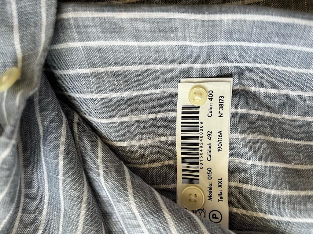 Massimo Dutti %100 Keten Erkek Gömleği XL - 5
