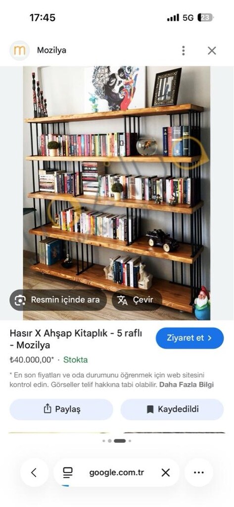 ahşap kütüphane