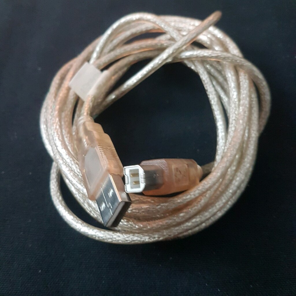 2 adet 3 Metre USB Yazıcı Kablosu Hp- Canon-Brother Printer Kablo siya - 10