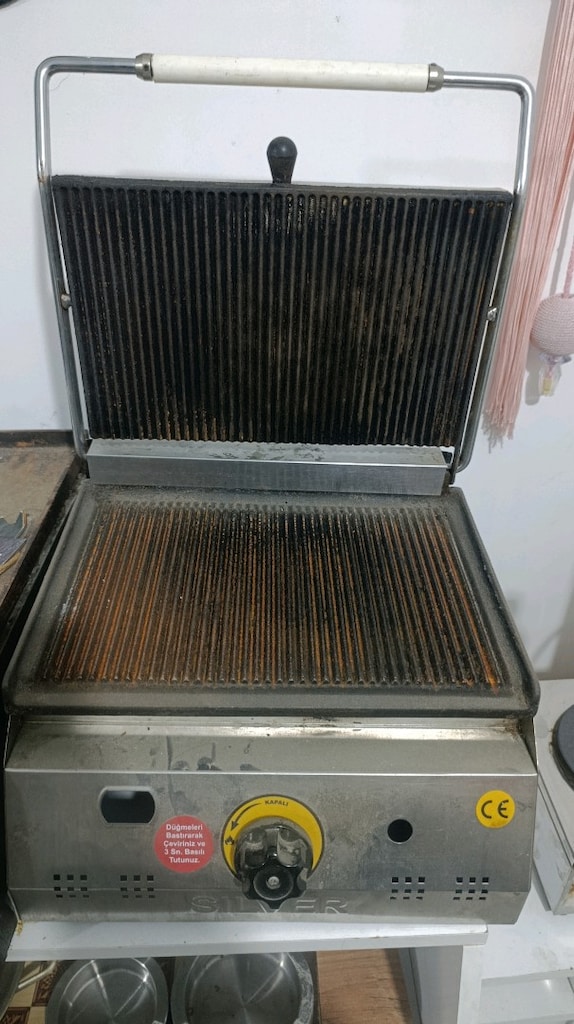 Silver Gazlı Sanayi Tipi Döküm Tost Makinesi (Tüplü/LPG) - 3