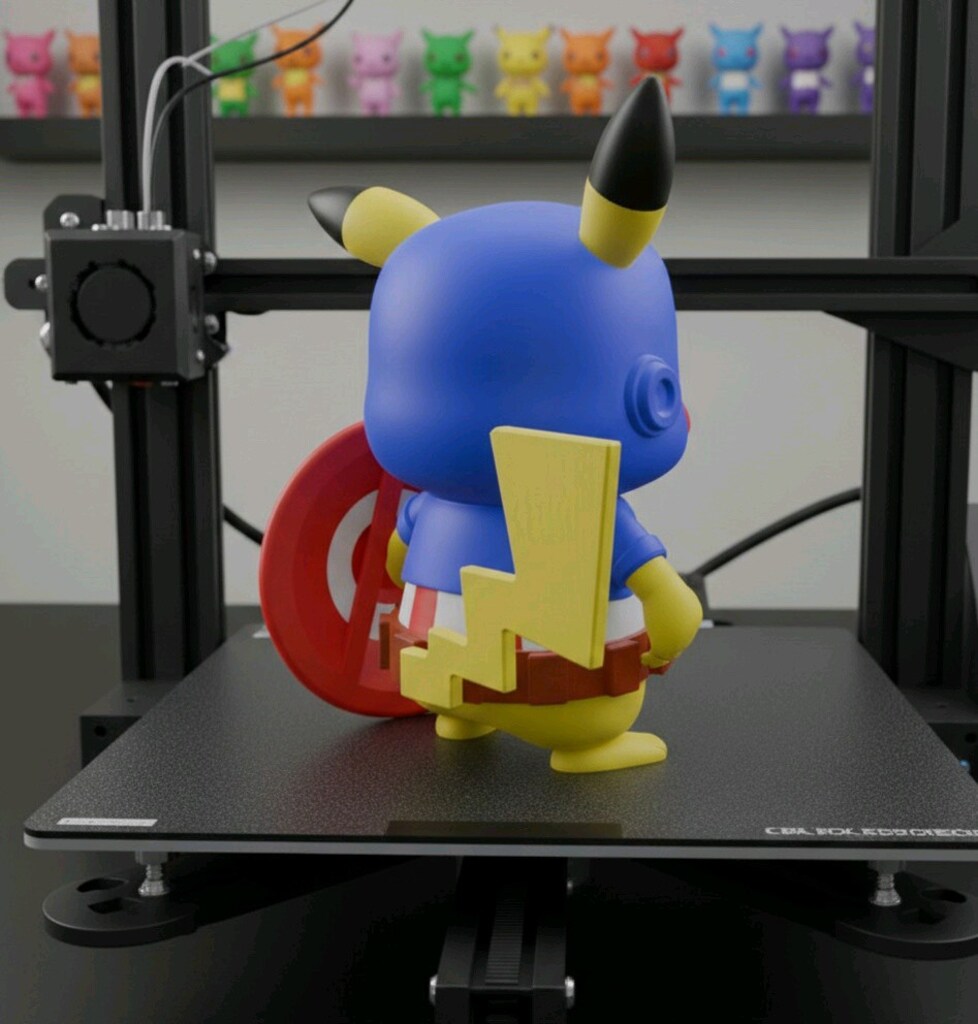 PİKACHU CAPTAİN AMERİKA 10 CM - 4
