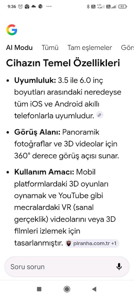 Sanal Gerçeklik Gözlüğü - 5