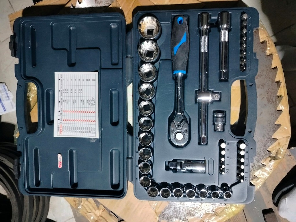 Dükkandan sıfır, kutusunda orijinal Alman malı KS Tools 1/2" lokma tak - 2