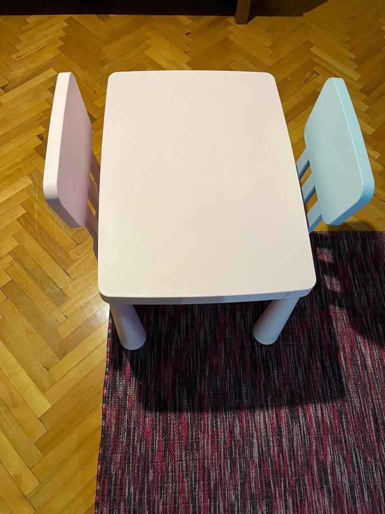 ikea mamut masa ve iki sandalye - 3