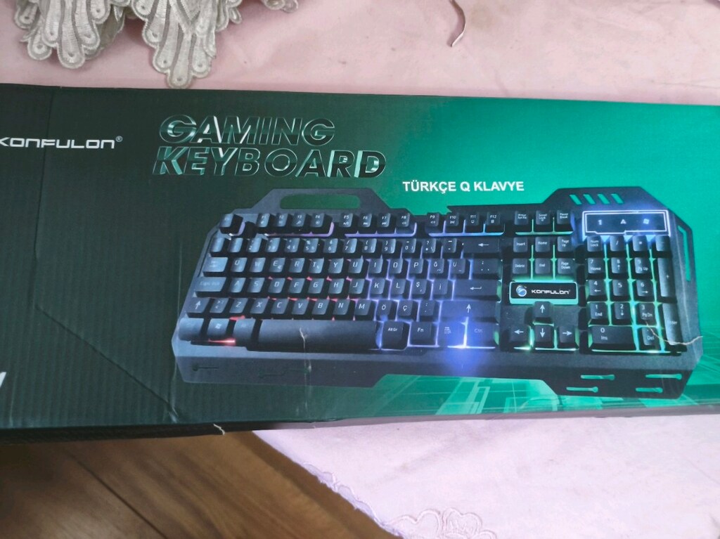 Klavye mause set RGB sıfır ürün Türkçe gaming Q klavye - 5