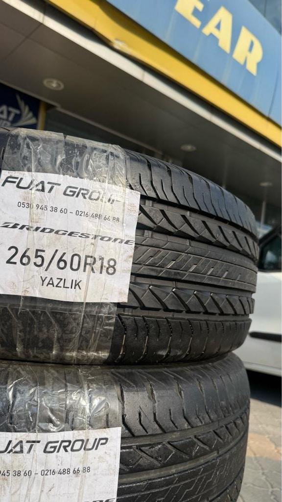 265 60 18 BRİDGESTONE YAZ LASTİĞİ ÇOK İYİ DURUMDA - 2
