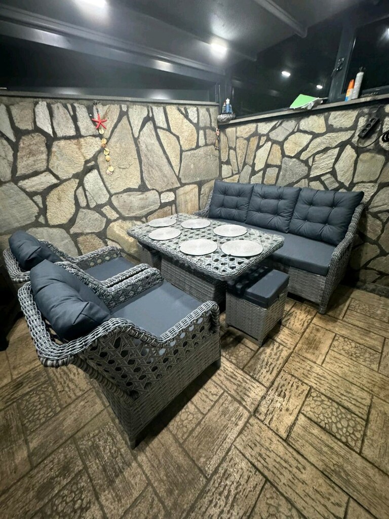 Rattan Bahçe Koltuk Takımı, Balkon Oturma Grubu, Bahçe Mobilyası - 17