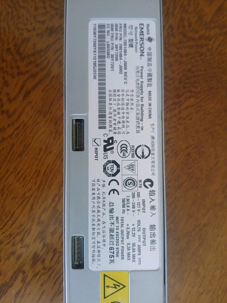 Güç kaynağı 12 V. DC. 55 Amper Emerson - 3