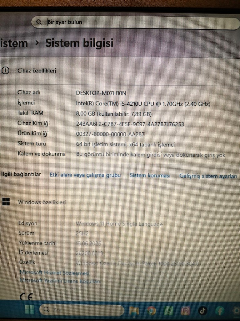 Laptop ASUS i5 İşlemci NVIDIA Ekran Kartı 240GB SSD 8GB Ram Pil Sağlam - 5
