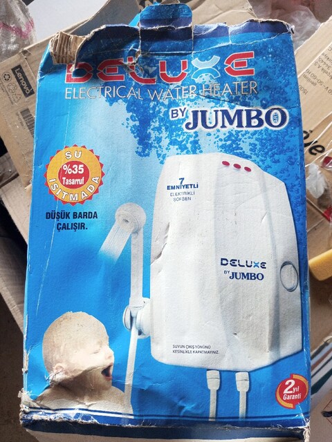 Jumbo deluxe elektrikli ani su ısıtıcı tasarruflu harika bir şey set h