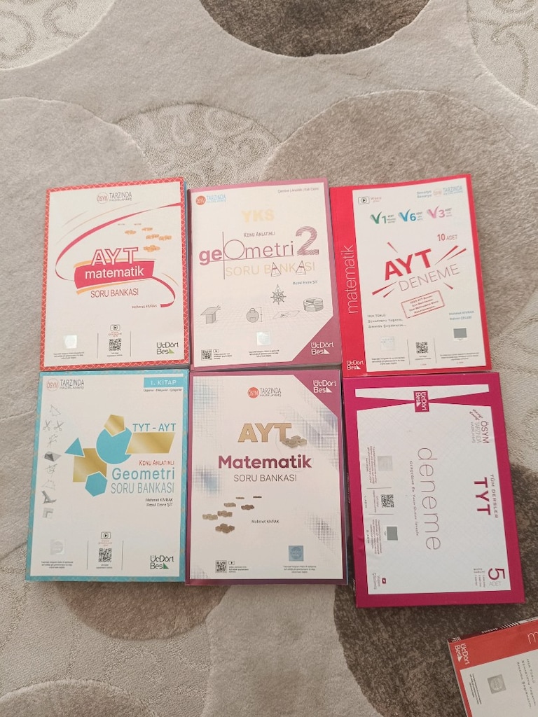 345 yayınları matematik geometri soru bankaları ve deneme sınavları - 2