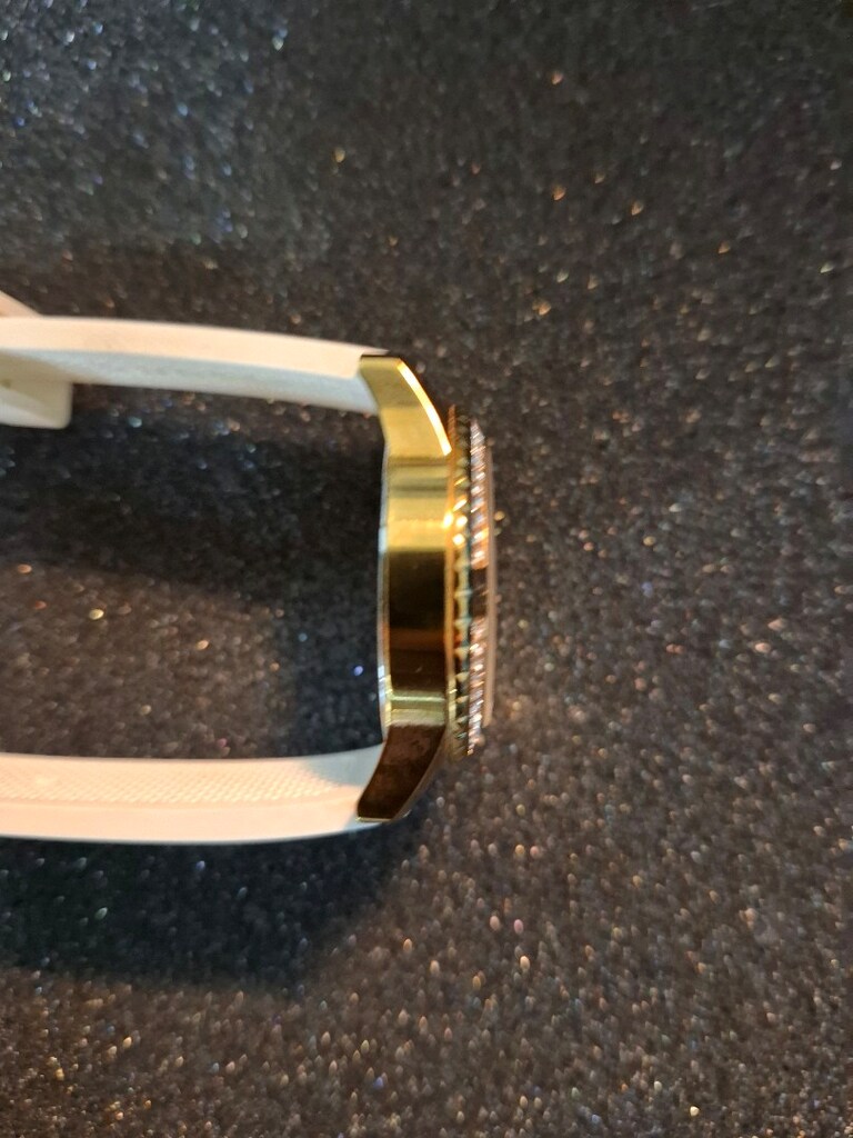 Guess Confetti Rose Gold Kristal Taşlı Beyaz Silikon Kadın GUW1098L5 - 2