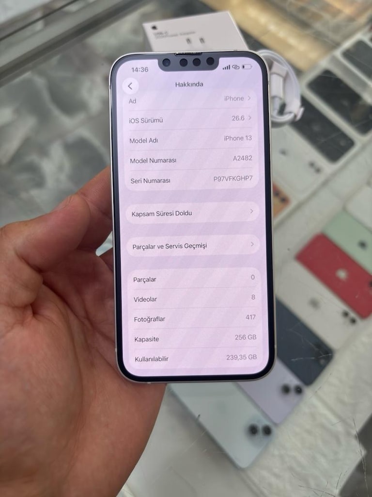 MÜHENDİSCELL’DEN YURTİÇİ KAYITLI İPHONE 13 256 GB PİL %100 - 3