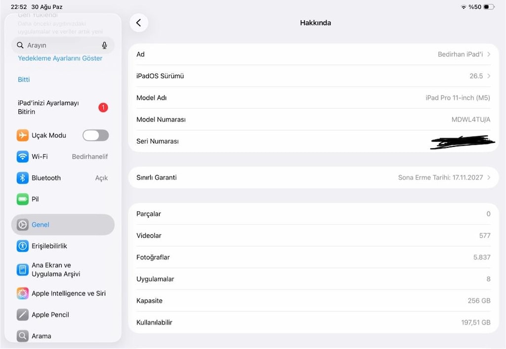 iPad Pro m5 - 7