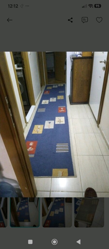 hol yolluk renkli orta kalınlıkta 4 mt en 80 cm - 2