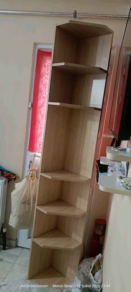6 bölmeli köşe raf dilediğiniz yer için kullanılabilir detaylar için - 3
