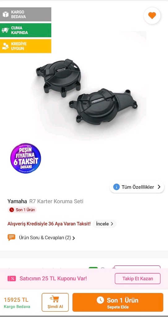 R7 - MT07 Karter koruma seti - 2