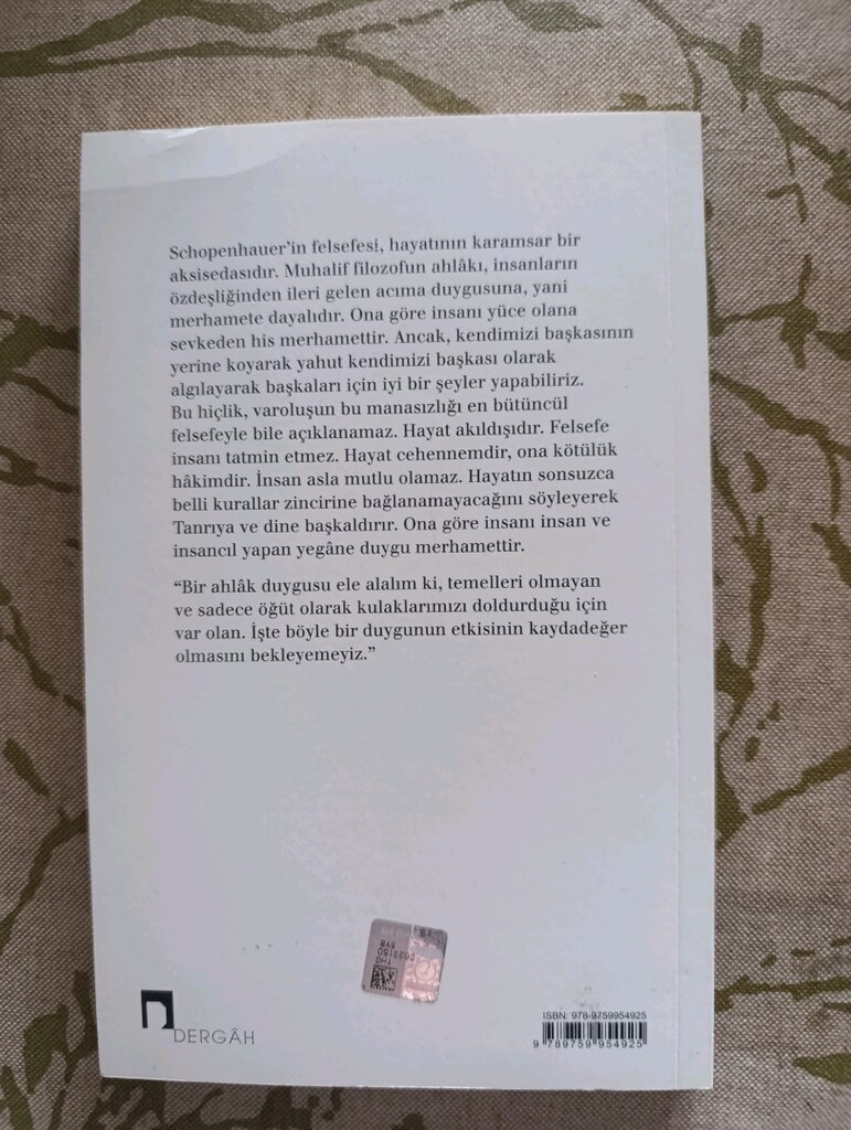 ARTHUR SCHOPENHAUER - MERHAMET - 2