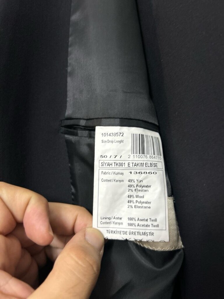 Beymen 50 beden siyah takım elbise - 6