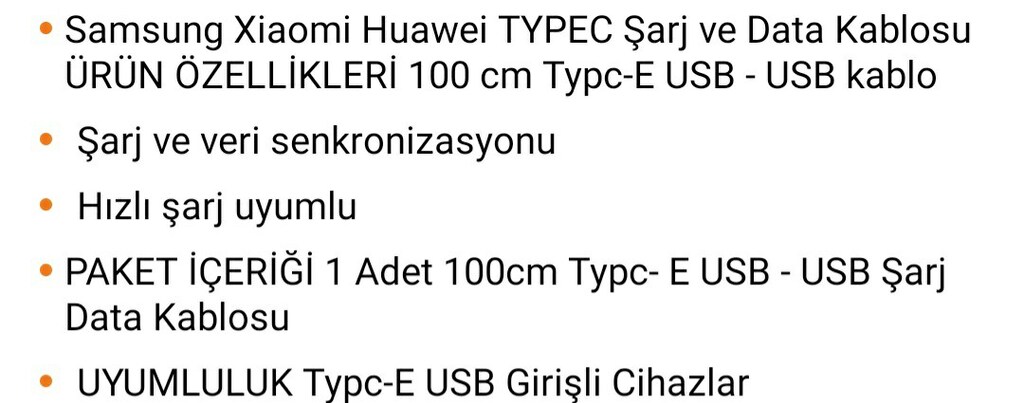 Sıfır Typec Şarj ve Data Kablosu. - 4