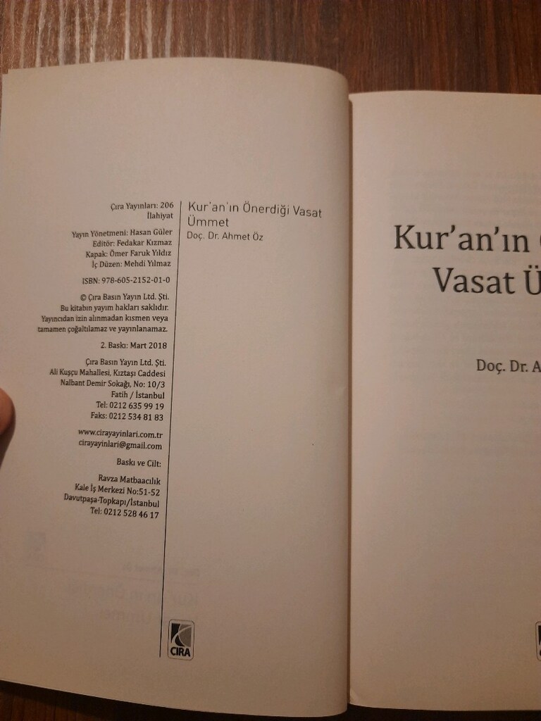 Kuran'ın Önerdiği Vasat Ümmet - Ahmet Öz kitap - 4