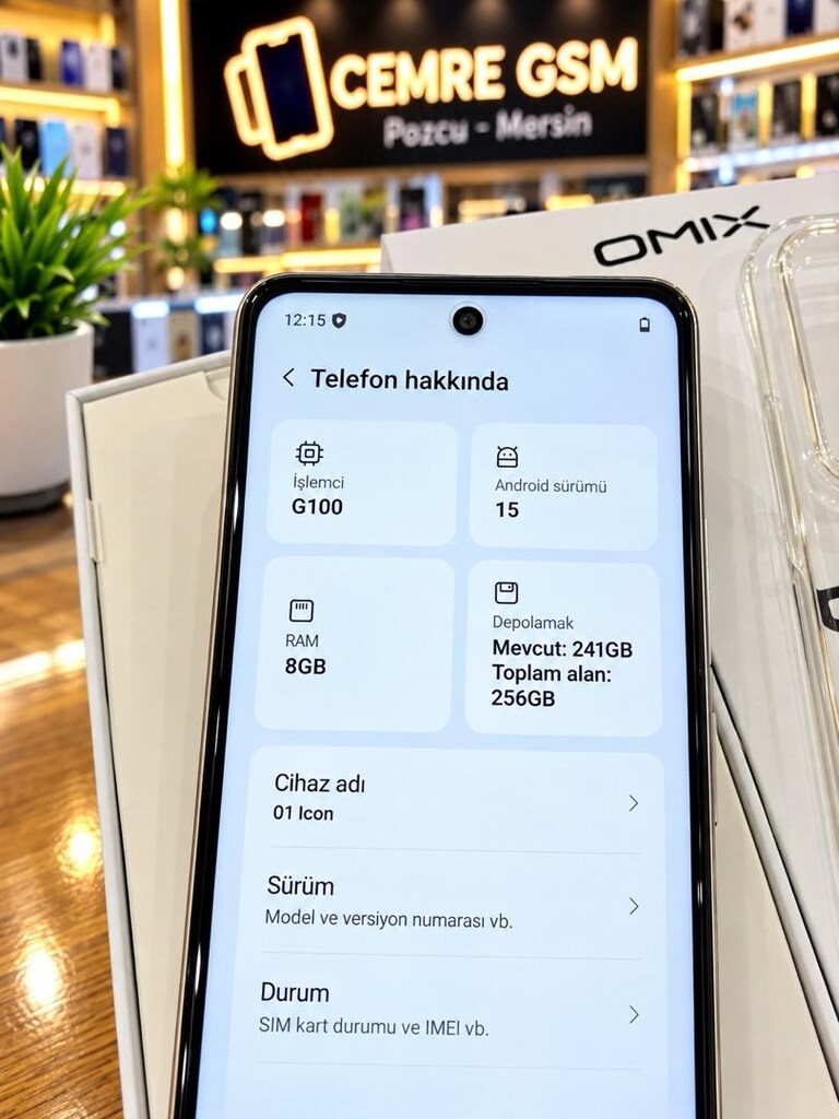 OMİX 01 İCON 256/8 GB TR ORJINAL 15 GUNNLÜK JELATİN ÜZERİNDEDİR - 5