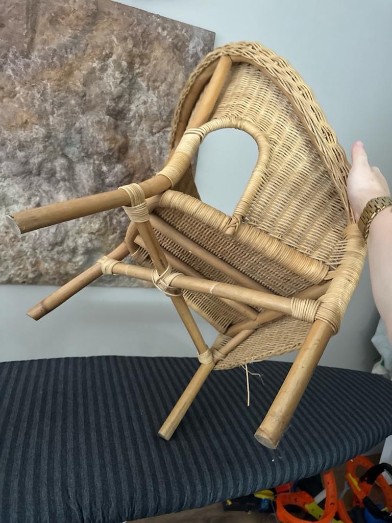 İkea agen rattan çocuk sandalye - 5