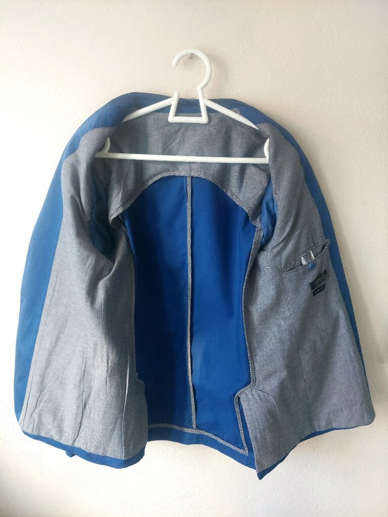 Collezione man Saks mavi blazer ceket - 7