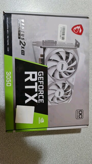 MSI GEFORCE RTX 3050 VENTUS 2X XS WHITE OC 8GB GDDR6 128Bit DX12 NVIDI