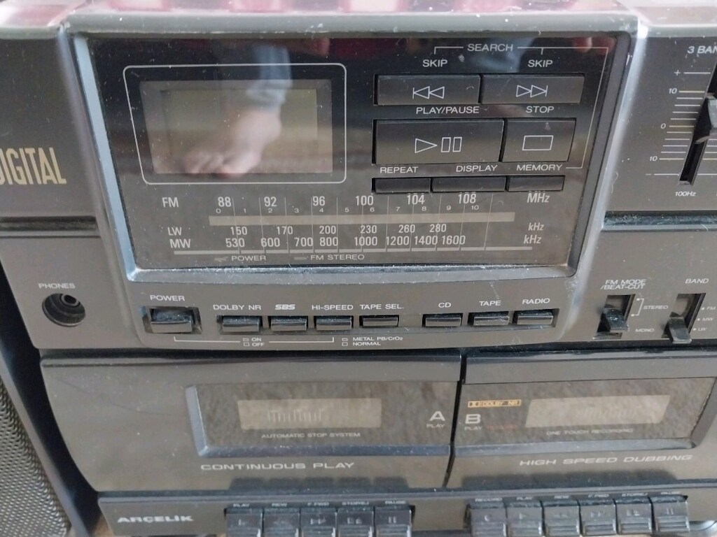 Arçellik cidi radyo çift kaset çalar nostalji sevenlere - 5
