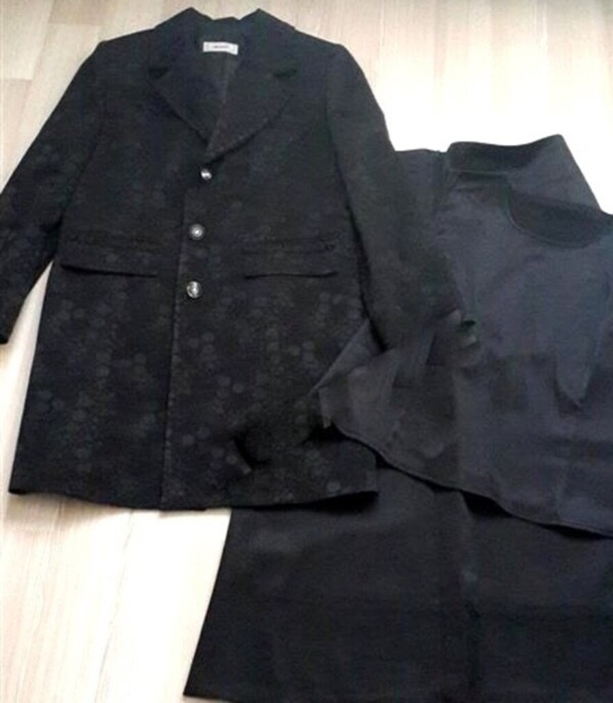 44 SİYAH 3lü UZUN BLAZER CEKET ETEK BLUZ TAKIM ELBİSE abiye döpiyes - 6