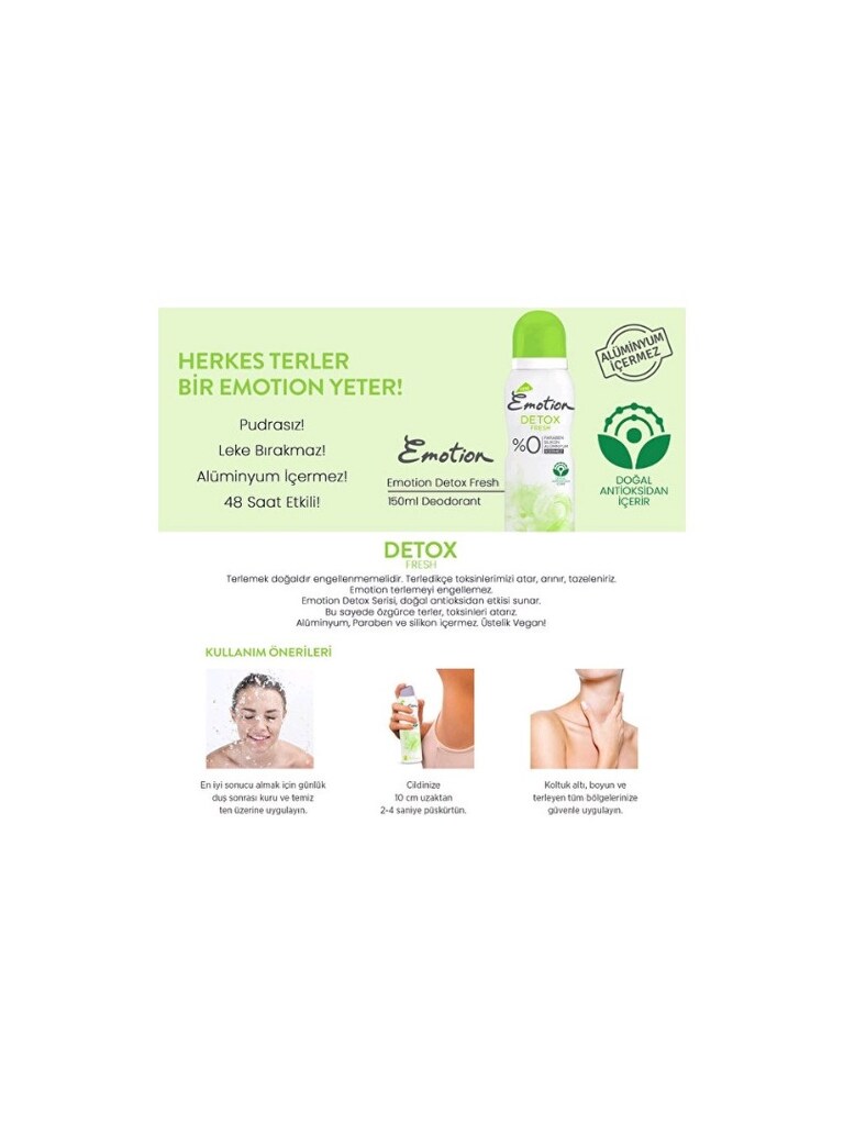 EMOTİON DETOX FRESH KADIN DEODORANT - 4