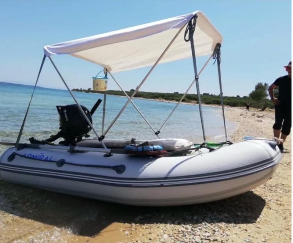 5 kişilik şime bot, tekne motoru 4.2hp, güneşlik ve aparatı 1.40 cm. - 3
