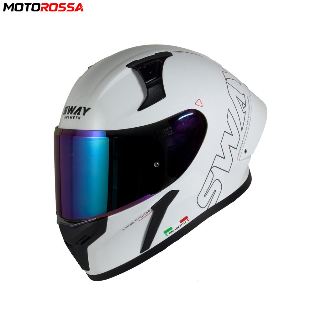 SWAY F357 Beyaz Kapalı Motosiklet Kaskı | MOTOROSSA - 2