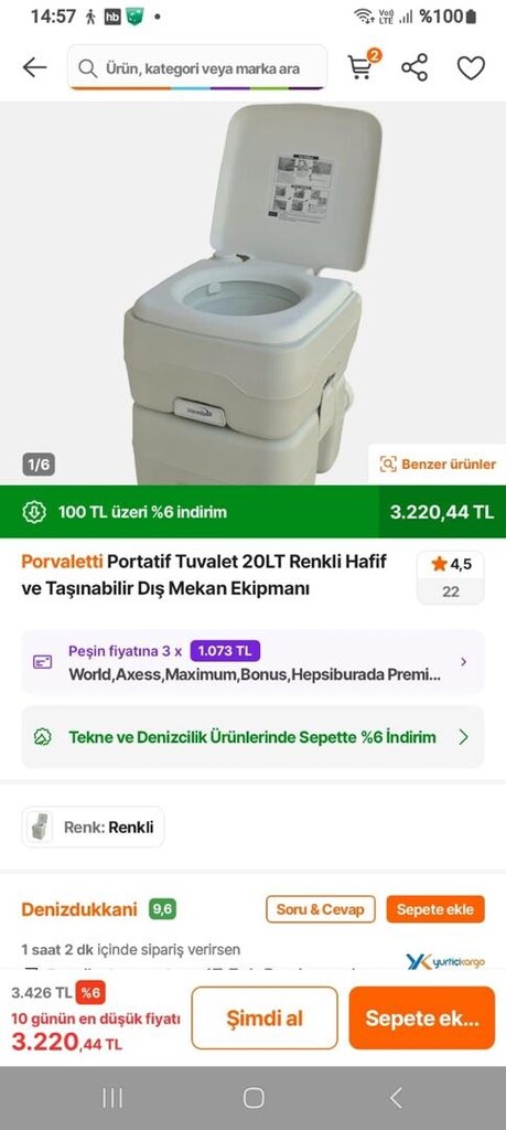 Portatif Tuvalet - 2