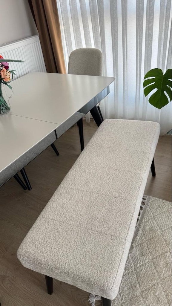 L koltuk+dönen Berjer takımı, 4 Sandalye 1 Banch Konsol Yemek Odası - 16