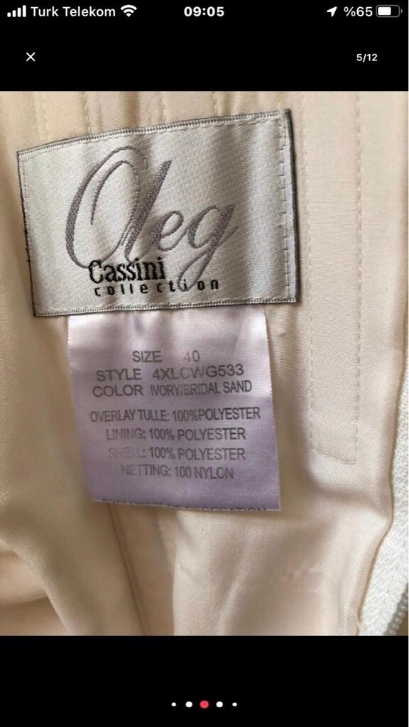 gelinlik duvak mevcut .40. beden ürün mara - 5