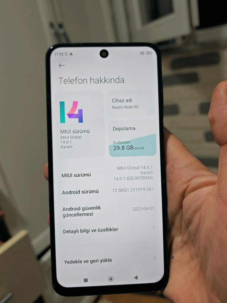 TR REDMİ NOTE 9S TERTEMİZ TELEFON - 4