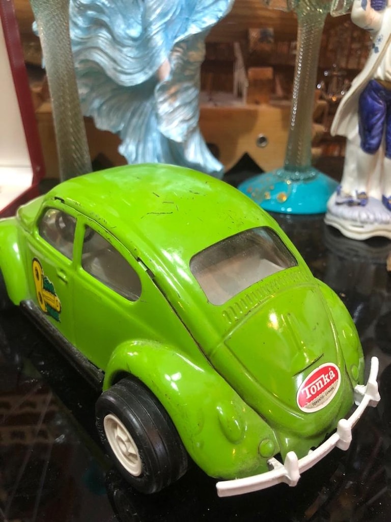 Vintage Tonka Volkawage (Side Winder) Beetle Metal Oyuncak Araba - 6